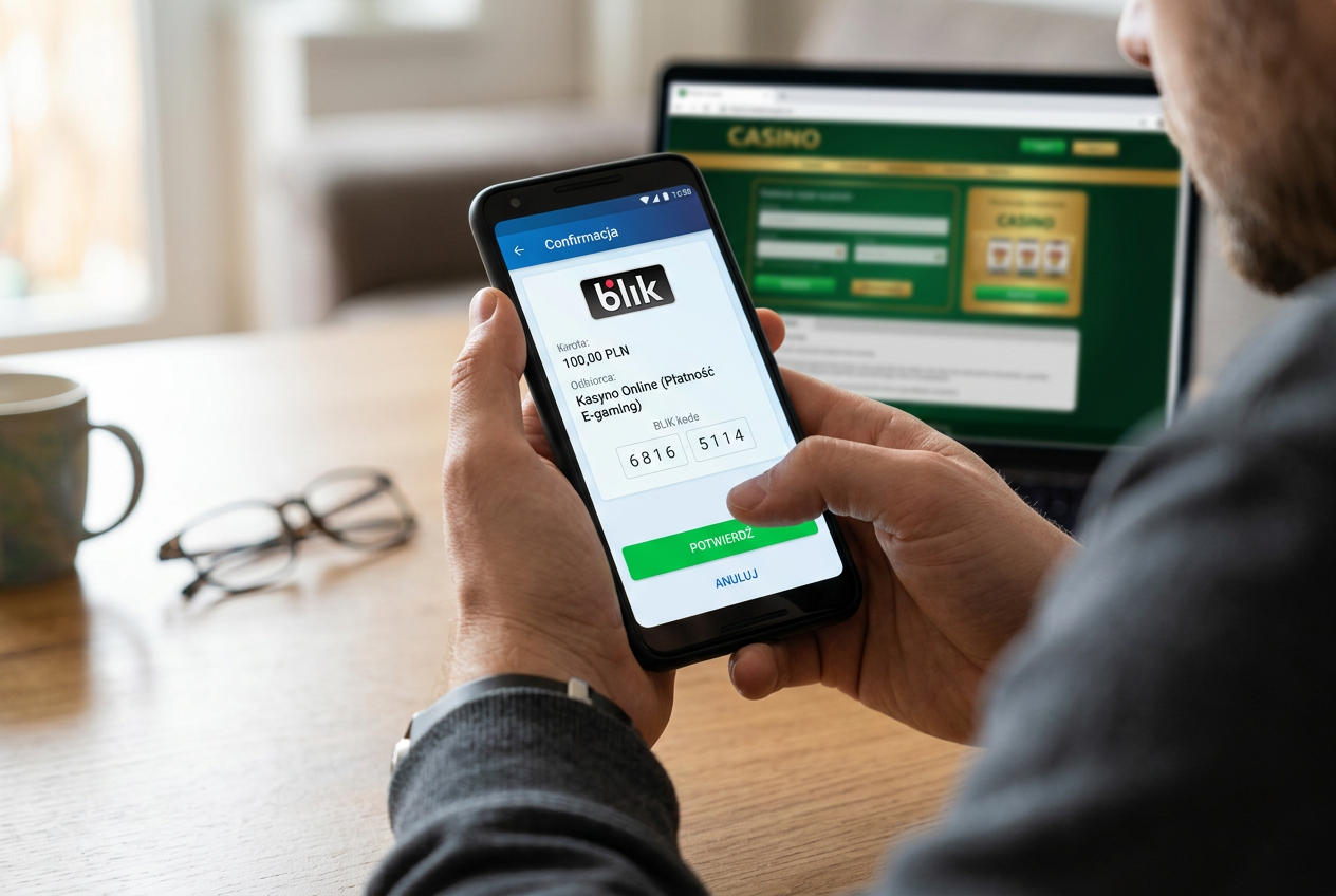 Szybkie płatności mobilne BLIK w kasynie online
